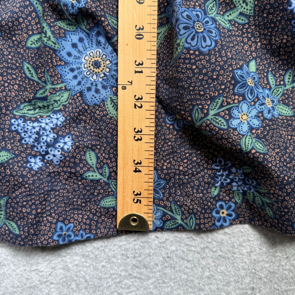 Summersalt The Countryside Poplin Tiered Shirtdress Rustic Floral in Midnight L - Picture 12 of 14